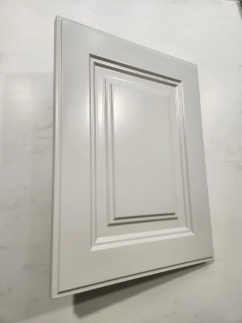 White routered PU shutter at an angle